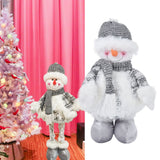 Retractable Snowman Dolls Christmas Ornaments Christmas Snowman Toy for Gifts Decoration - Extra Image