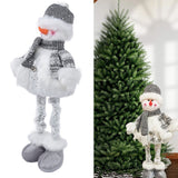 Retractable Snowman Dolls Christmas Ornaments Christmas Snowman Toy for Gifts Decoration - Extra Image