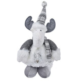 Retractable Christmas Elk Doll Polyester Christmas Ornament Gift Festival Decoration for Children Kids