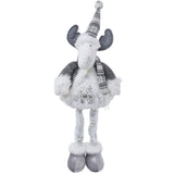 Retractable Christmas Elk Doll Polyester Christmas Ornament Gift Festival Decoration for Children Kids