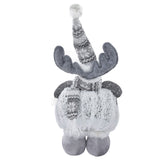 Retractable Christmas Elk Doll Polyester Christmas Ornament Gift Festival Decoration for Children Kids