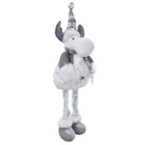 Retractable Christmas Elk Doll Polyester Christmas Ornament Gift Festival Decoration for Children Kids - Close-Up Angle