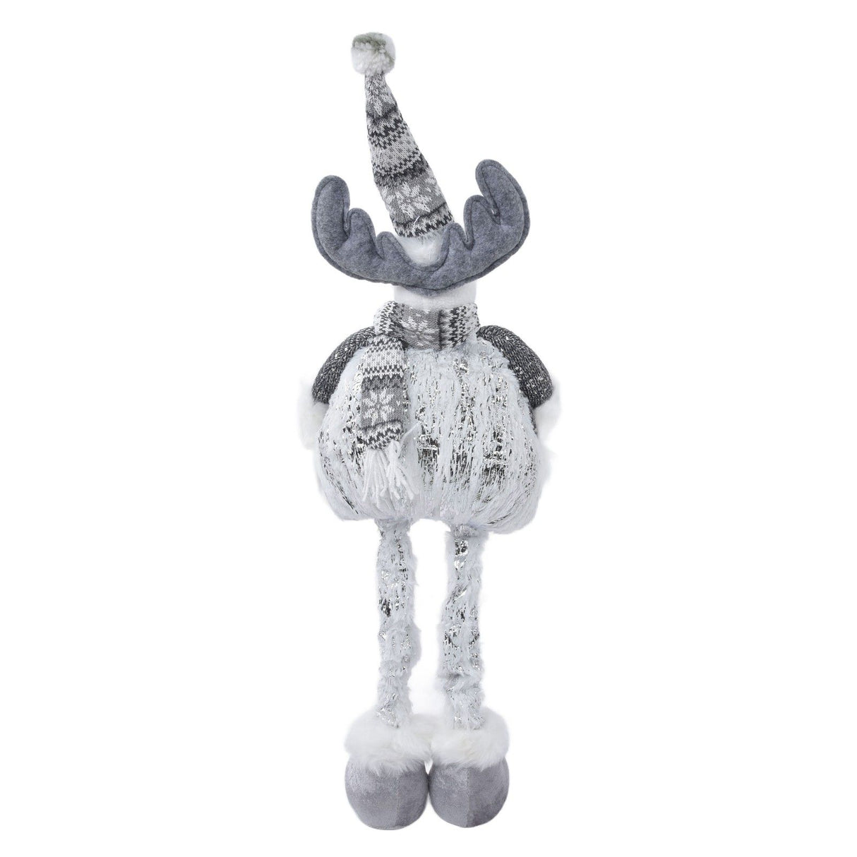 Retractable Christmas Elk Doll Polyester Christmas Ornament Gift Festival Decoration for Children Kids