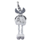 Retractable Christmas Elk Doll Polyester Christmas Ornament Gift Festival Decoration for Children Kids