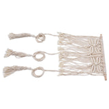 Boho Hat Wall Hanging Rack Cotton Rope Woven Bohemian Caps Holder for Home Office StudioType A