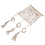 Boho Hat Wall Hanging Rack Cotton Rope Woven Bohemian Caps Holder for Home Office StudioType A