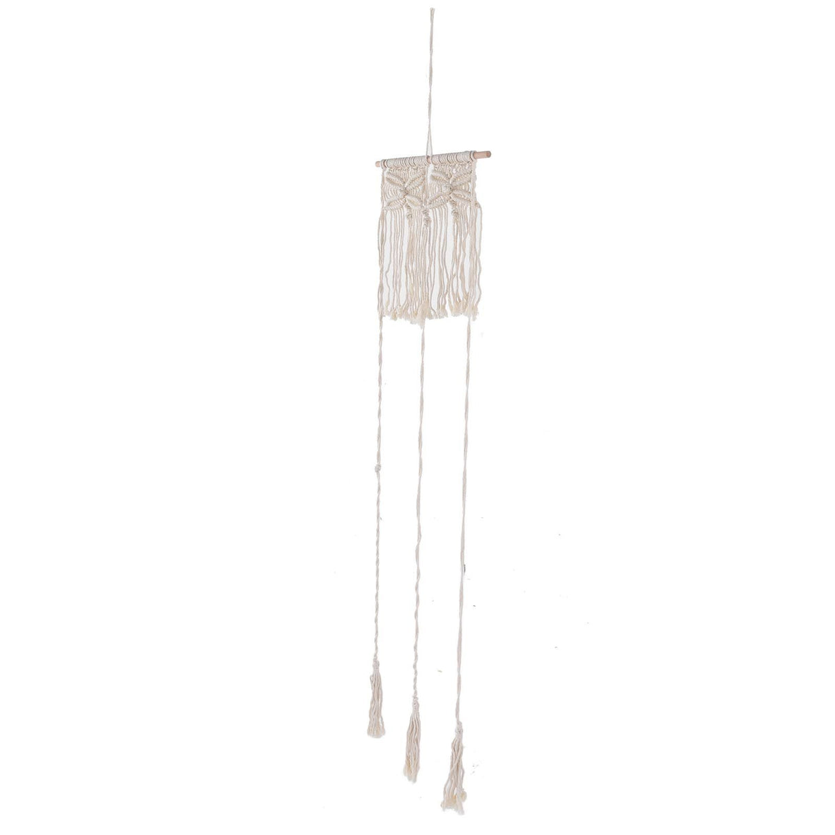 Boho Hat Wall Hanging Rack Cotton Rope Woven Bohemian Caps Holder for Home Office StudioType A