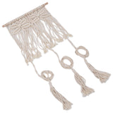 Boho Hat Wall Hanging Rack Cotton Rope Woven Bohemian Caps Holder for Home Office StudioType A