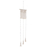 Boho Hat Wall Hanging Rack Cotton Rope Woven Bohemian Caps Holder for Home Office StudioType A
