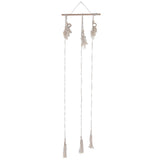 Boho Hat Wall Hanging Rack Cotton Rope Woven Bohemian Caps Holder for Home Office StudioType D