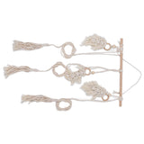 Boho Hat Wall Hanging Rack Cotton Rope Woven Bohemian Caps Holder for Home Office StudioType D - Extra Image