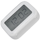 Mini Digital Alarm Clock with LCD Screen Snooze Function 12H 24H Formats for Bedroom Travel Office White - Extra Image