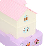 Doghouse Money Saving Box Automatic Coin Swallowing with Light Music Effects Toy Gift for KidsPurple Fortune Dog