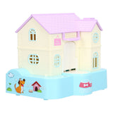 Doghouse Money Saving Box Automatic Coin Swallowing with Light Music Effects Toy Gift for KidsBlue Fortune Dog - Top-Down View