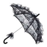 Elegant Lace Bride Umbrella Wedding Party Photography Decor Prop Lace Parasol Decoration - 45-Degree Angle