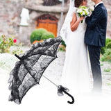 Elegant Lace Bride Umbrella Wedding Party Photography Decor Prop Lace Parasol Decoration