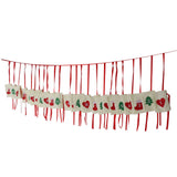 Christmas Advent Calendar Bags Hanging 24 Days Countdown Calendar Pocket for Party Celebration Decoration - Top-Down View