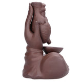Ceramic Incense Burner Waterfall Backflow Incense Holder Ornament for Home Bedroom Office Sauna SPA - Top-Down View