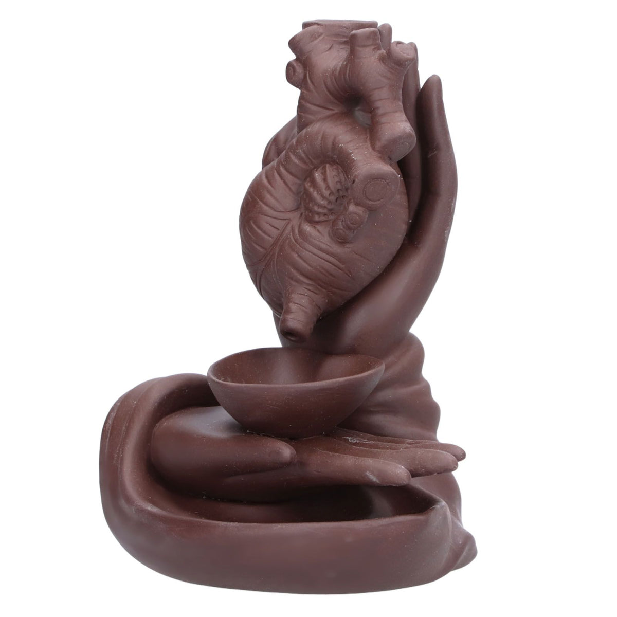 Ceramic Incense Burner Waterfall Backflow Incense Holder Ornament for Home Bedroom Office Sauna SPA