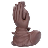 Ceramic Incense Burner Waterfall Backflow Incense Holder Ornament for Home Bedroom Office Sauna SPA