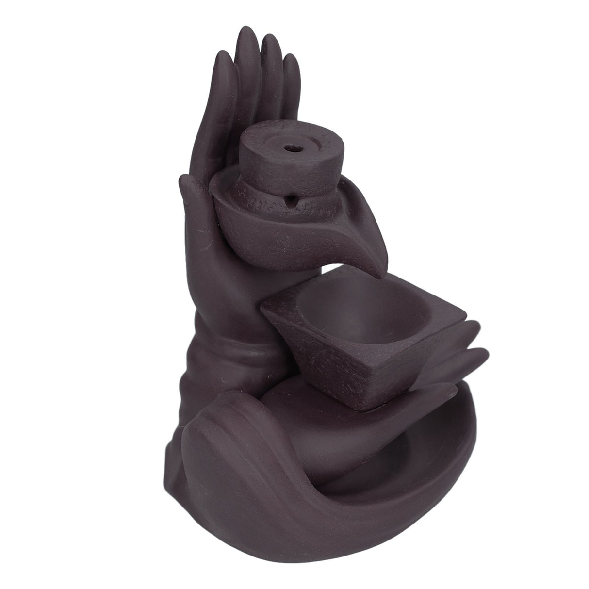 Backflow Incense Burner Smoke Waterfall Ceramic Incense Holder Aroma Burner Home Ornament for Bedroom Decoration