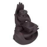 Backflow Incense Burner Smoke Waterfall Ceramic Incense Holder Aroma Burner Home Ornament for Bedroom Decoration