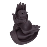Backflow Incense Burner Smoke Waterfall Ceramic Incense Holder Aroma Burner Home Ornament for Bedroom Decoration