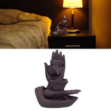 Backflow Incense Burner Smoke Waterfall Ceramic Incense Holder Aroma Burner Home Ornament for Bedroom Decoration