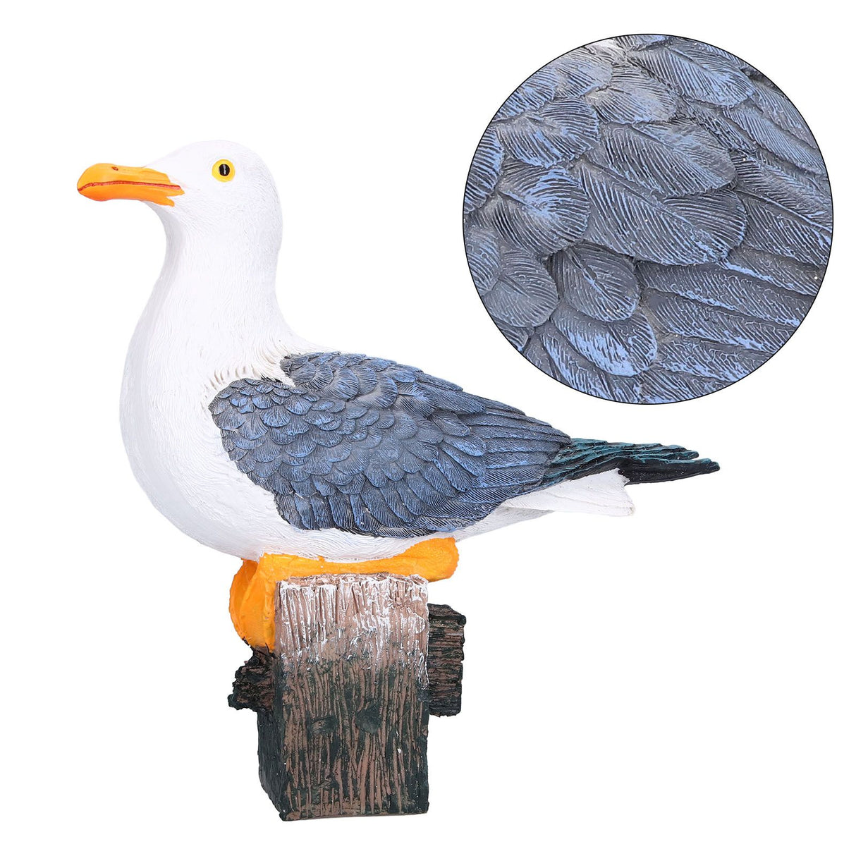 Seagull Figurine Decorations Cute Appearance Vivid Lifelike Exquisite Workmanship Nautical Decor for Home Decor Gifts
