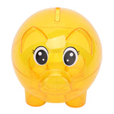 Transparent Plastic Money Saving Box Break Resistance Pig Shaped Piggy Bank for ChildrenL