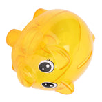 Transparent Plastic Money Saving Box Break Resistance Pig Shaped Piggy Bank for ChildrenL