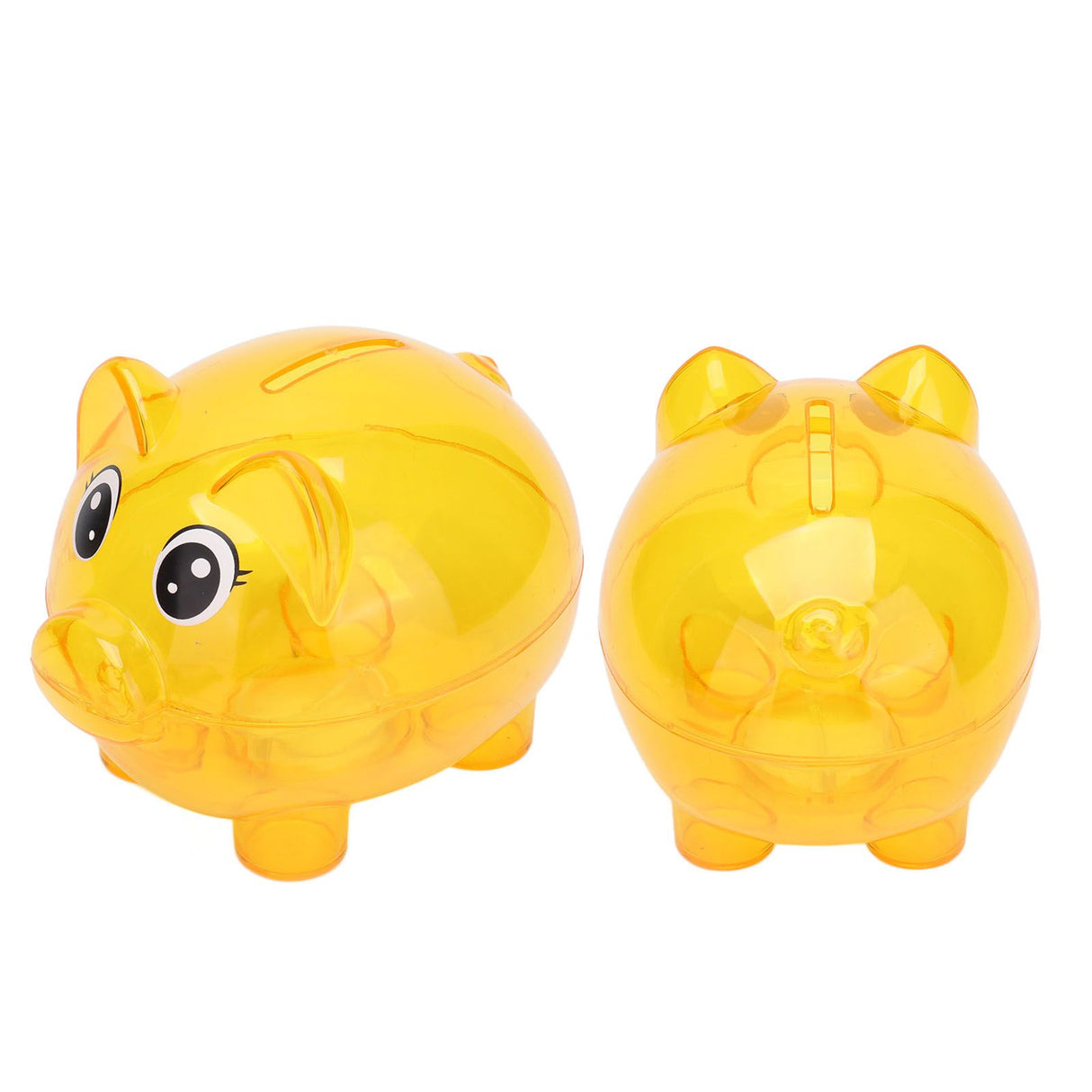 Transparent Plastic Money Saving Box Break Resistance Pig Shaped Piggy Bank for ChildrenL