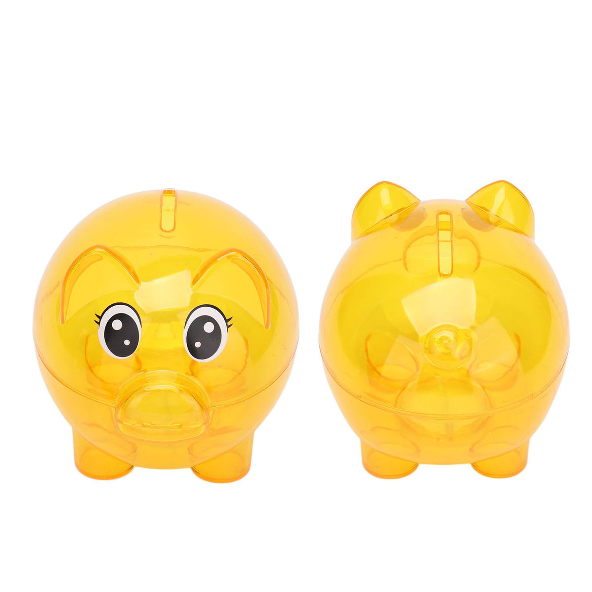 Transparent Plastic Money Saving Box Break Resistance Pig Shaped Piggy Bank for ChildrenL