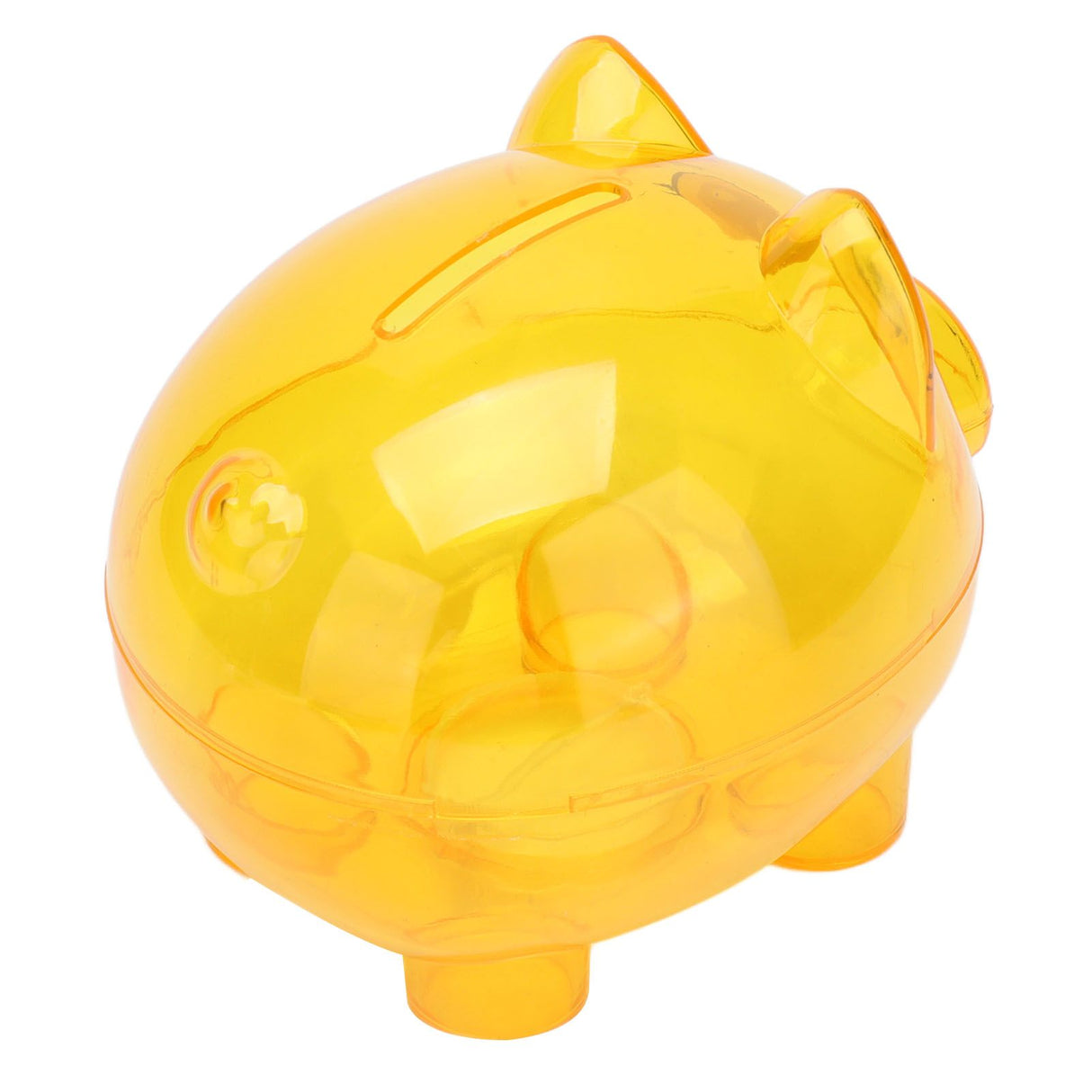 Transparent Plastic Money Saving Box Break Resistance Pig Shaped Piggy Bank for ChildrenL