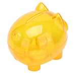 Transparent Plastic Money Saving Box Break Resistance Pig Shaped Piggy Bank for ChildrenL