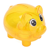 Transparent Plastic Money Saving Box Break Resistance Pig Shaped Piggy Bank for ChildrenL