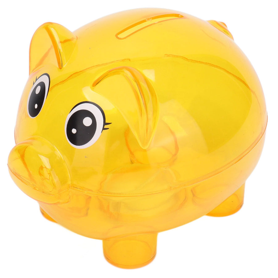 Transparent Plastic Money Saving Box Break Resistance Pig Shaped Piggy Bank for ChildrenL