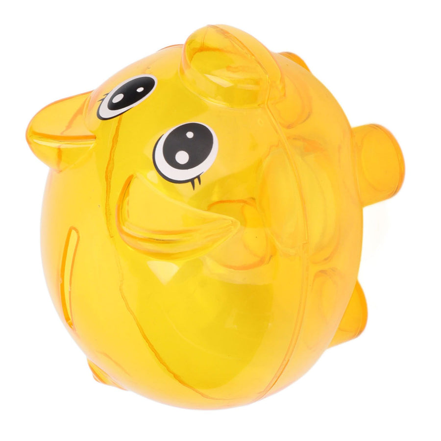 Transparent Plastic Money Saving Box Break Resistance Pig Shaped Piggy Bank for ChildrenL
