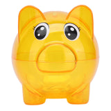 Transparent Plastic Money Saving Box Break Resistance Pig Shaped Piggy Bank for ChildrenS