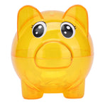 Transparent Plastic Money Saving Box Break Resistance Pig Shaped Piggy Bank for ChildrenS