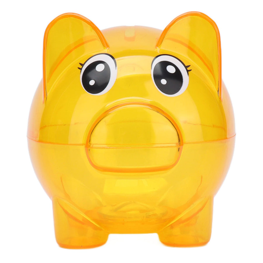 Transparent Plastic Money Saving Box Break Resistance Pig Shaped Piggy Bank for ChildrenS