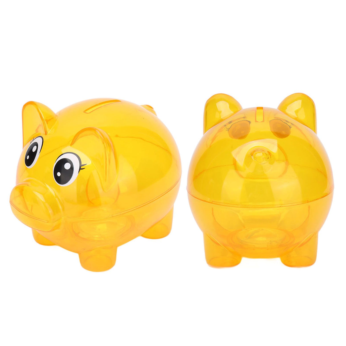 Transparent Plastic Money Saving Box Break Resistance Pig Shaped Piggy Bank for ChildrenS
