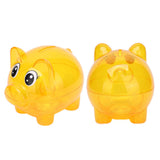 Transparent Plastic Money Saving Box Break Resistance Pig Shaped Piggy Bank for ChildrenS