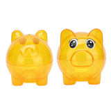 Transparent Plastic Money Saving Box Break Resistance Pig Shaped Piggy Bank for ChildrenS