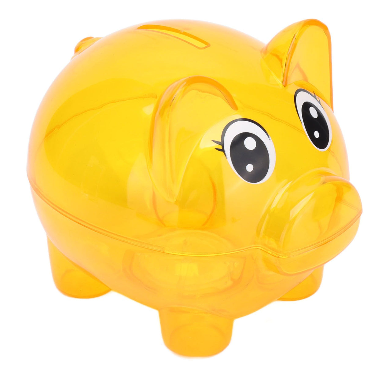 Transparent Plastic Money Saving Box Break Resistance Pig Shaped Piggy Bank for ChildrenS