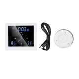 5in Wall Shower Clock Digital Timer Alarm Temperature Humidity Display Waterproof for Home BathroomWhite