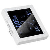 5in Wall Shower Clock Digital Timer Alarm Temperature Humidity Display Waterproof for Home BathroomWhite