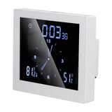 5in Wall Shower Clock Digital Timer Alarm Temperature Humidity Display Waterproof for Home BathroomWhite - Extra Image