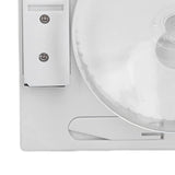 5in Wall Shower Clock Digital Timer Alarm Temperature Humidity Display Waterproof for Home BathroomWhite