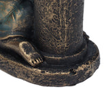 Girl Boy Drink Water Statue Garden Sculpture Resin Courtyard Ornament for Indoor Outdoor Decoration